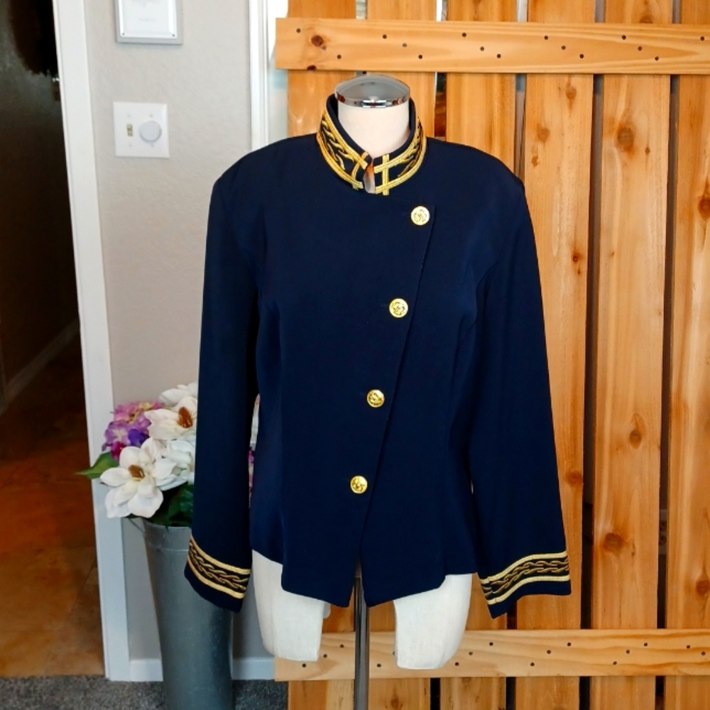 Vintage Lew Magram Collection Nautical Blazer